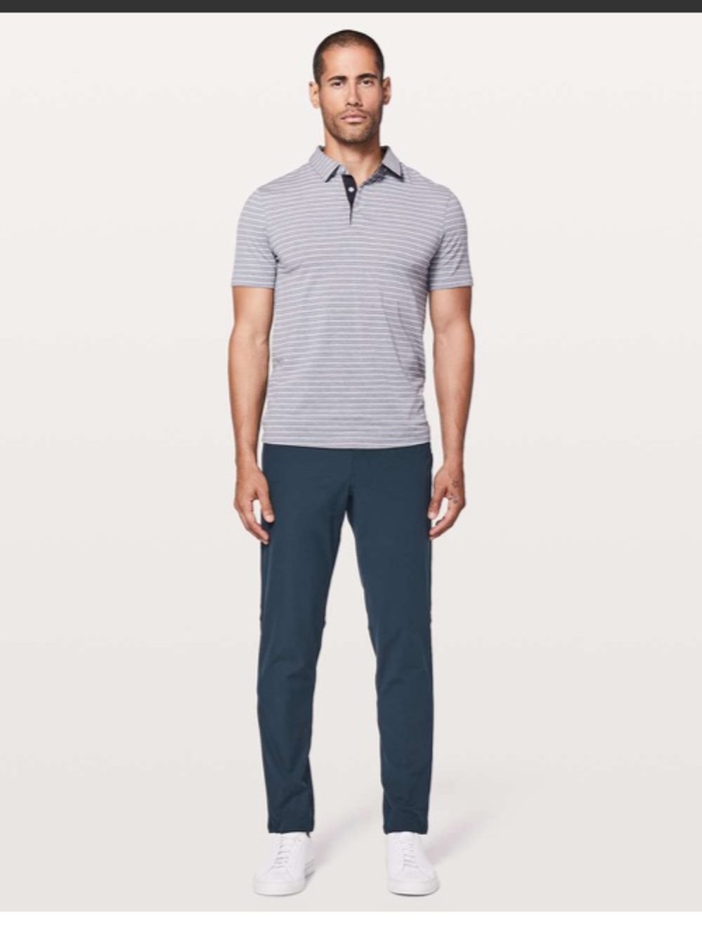 Lululemon Navy Office Casual Lightweight Stretch ABC Slim Warpstreme Pants 32